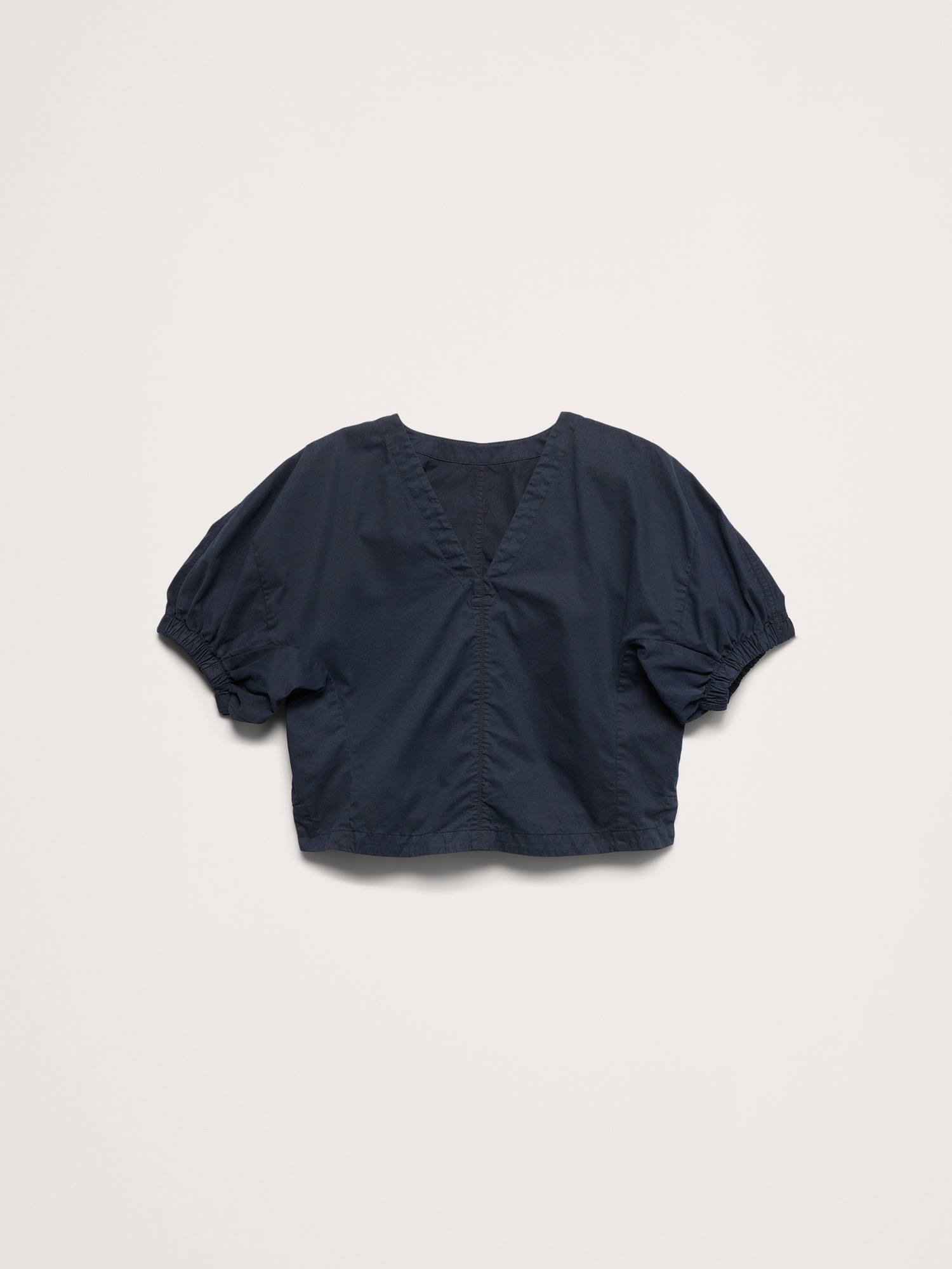 Image number 4 showing, Cotton Twill Puff-Sleeve Top