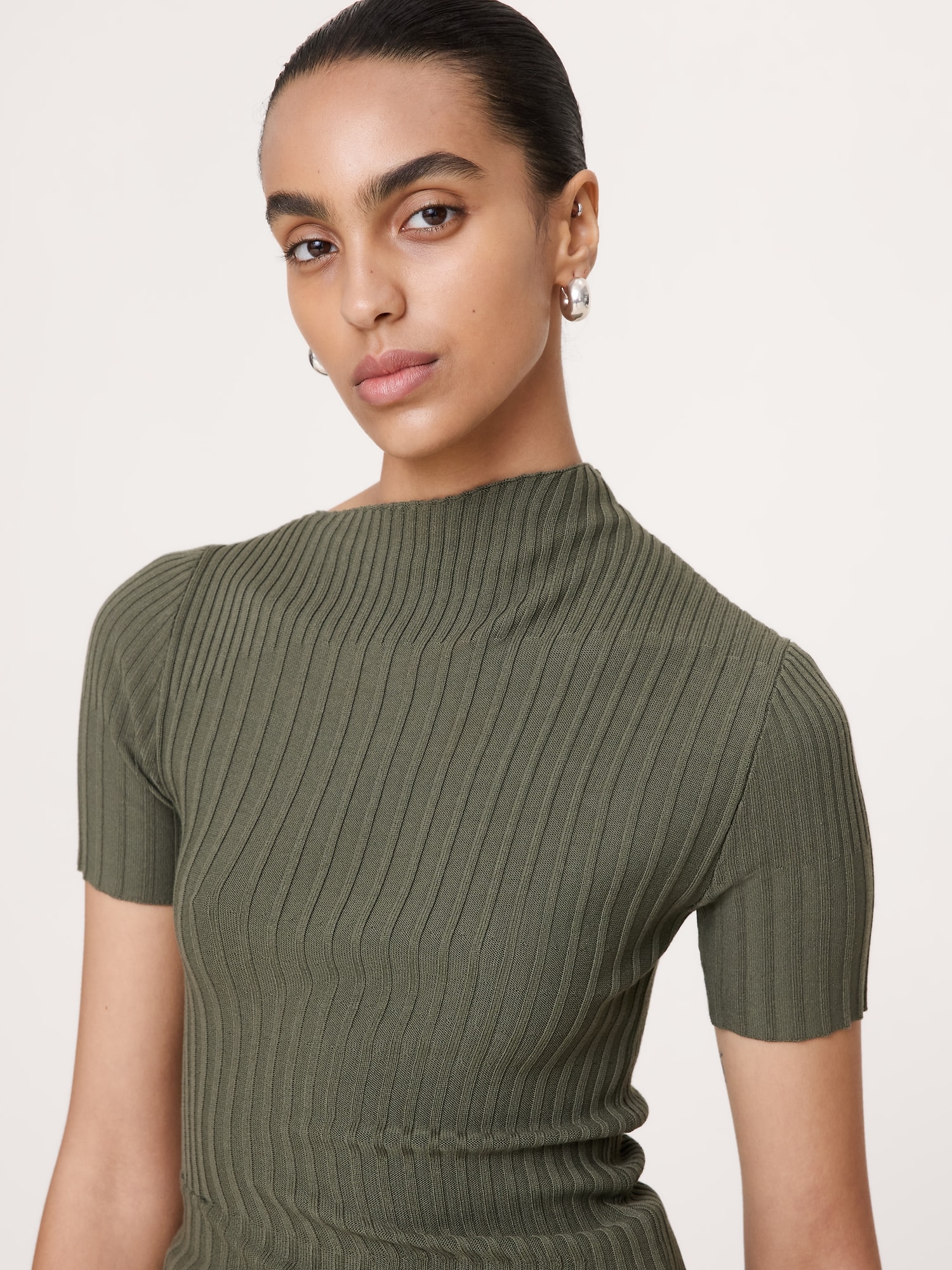 Sculpted Asymmetrical Sweater Tee