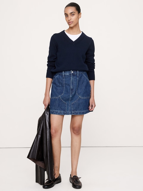 JUPE COURTE EN DENIM