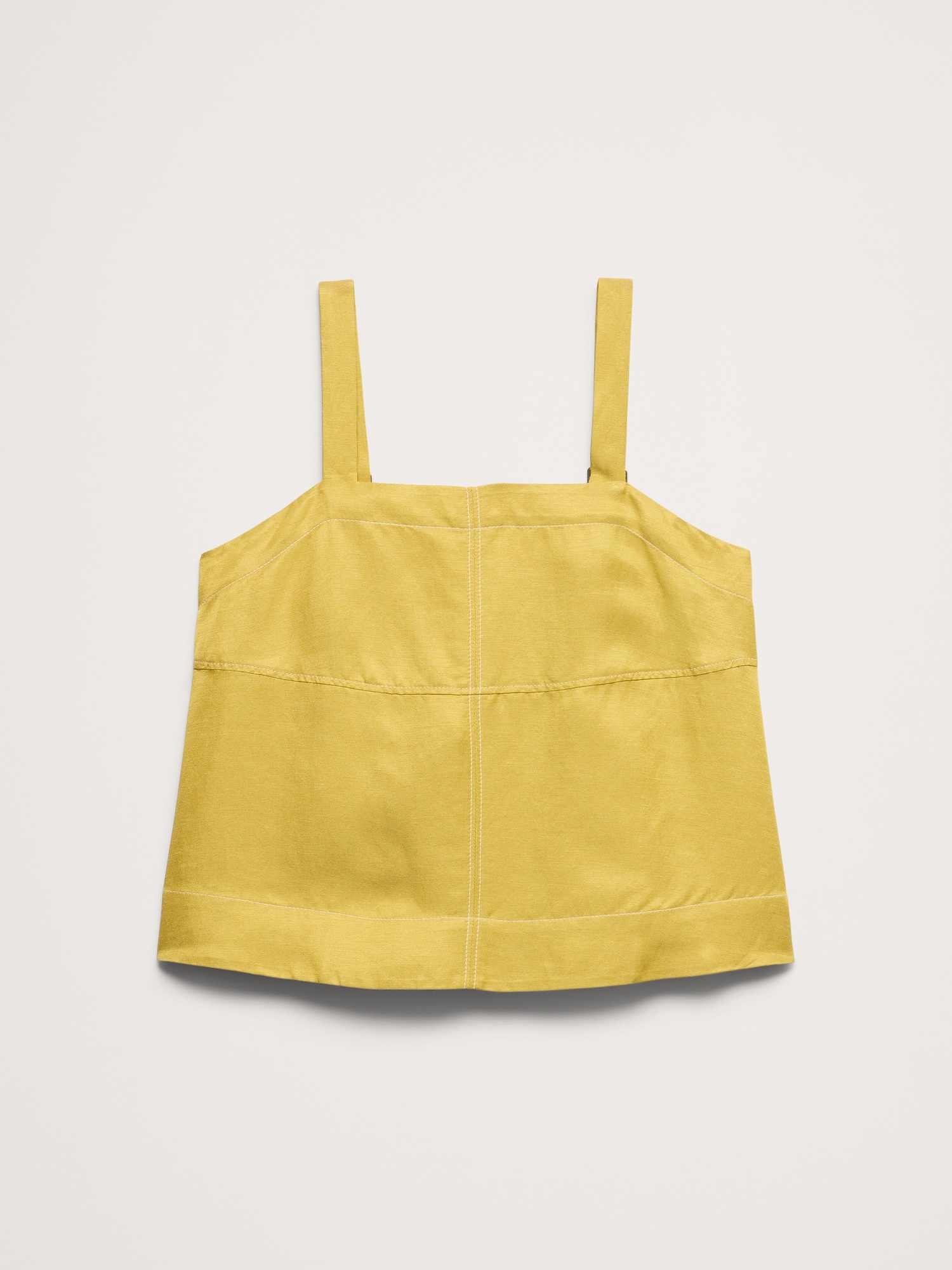L'image numéro 4 présente Camisole en lin et viscose