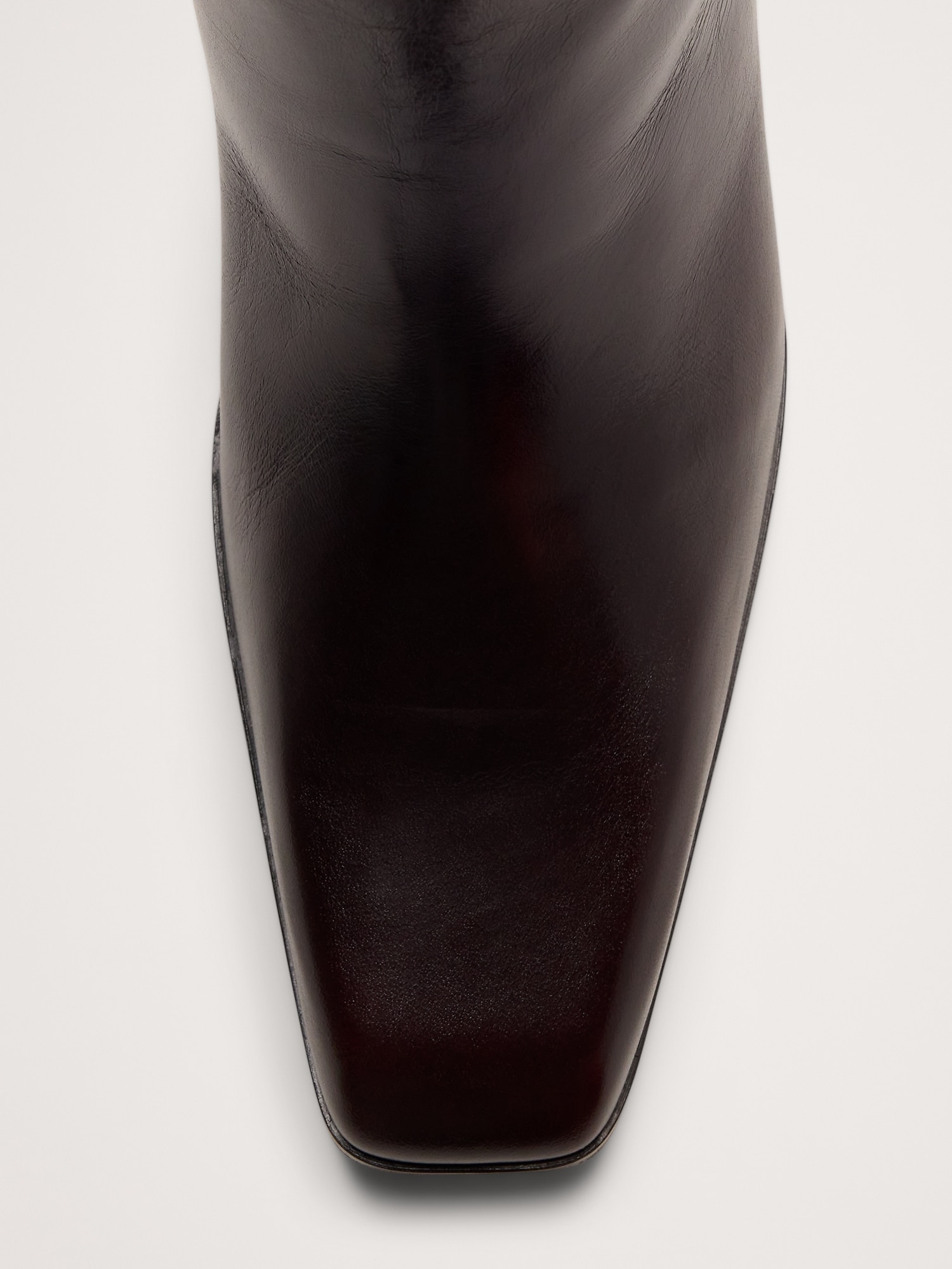 Italian Leather Knee-High Boot