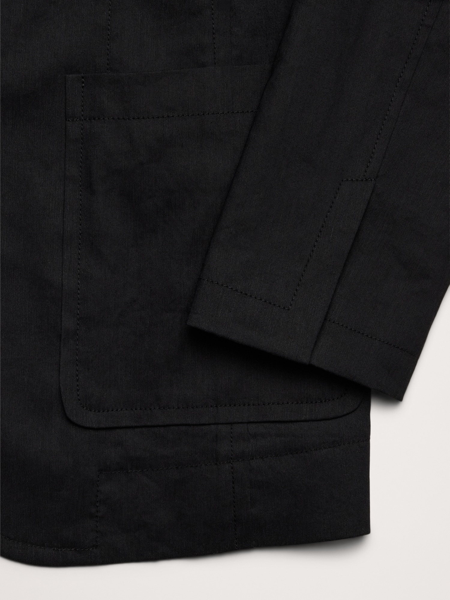 Relaxed Stretch Linen-Viscose Blazer