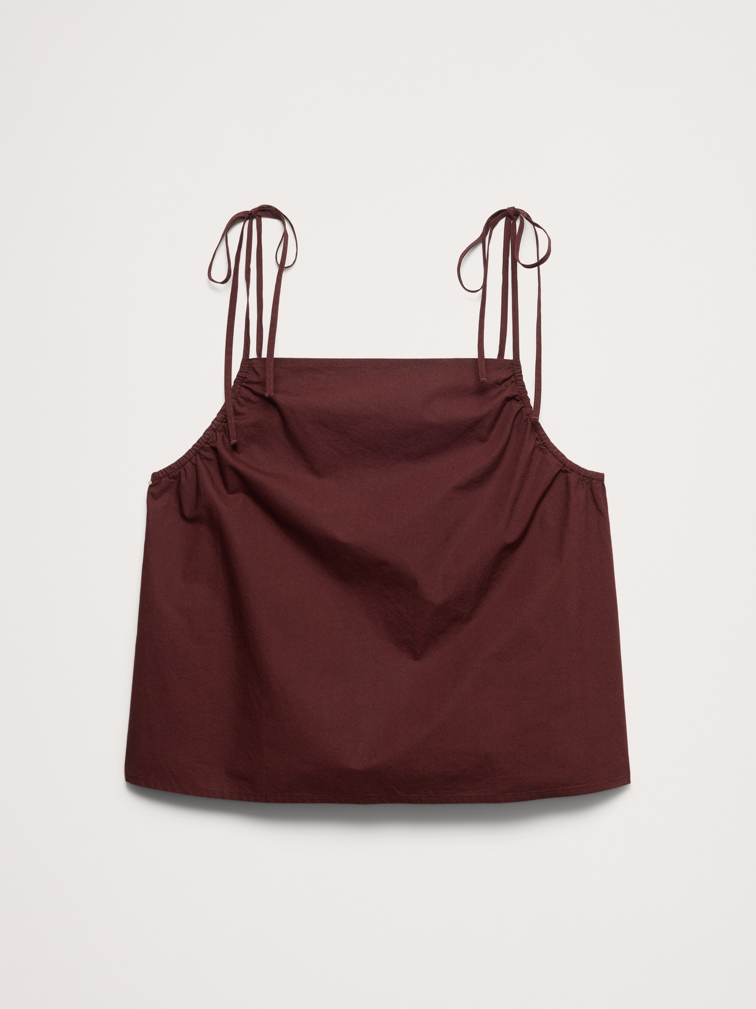 Image number 4 showing, Cotton Poplin Tie-Strap Tank