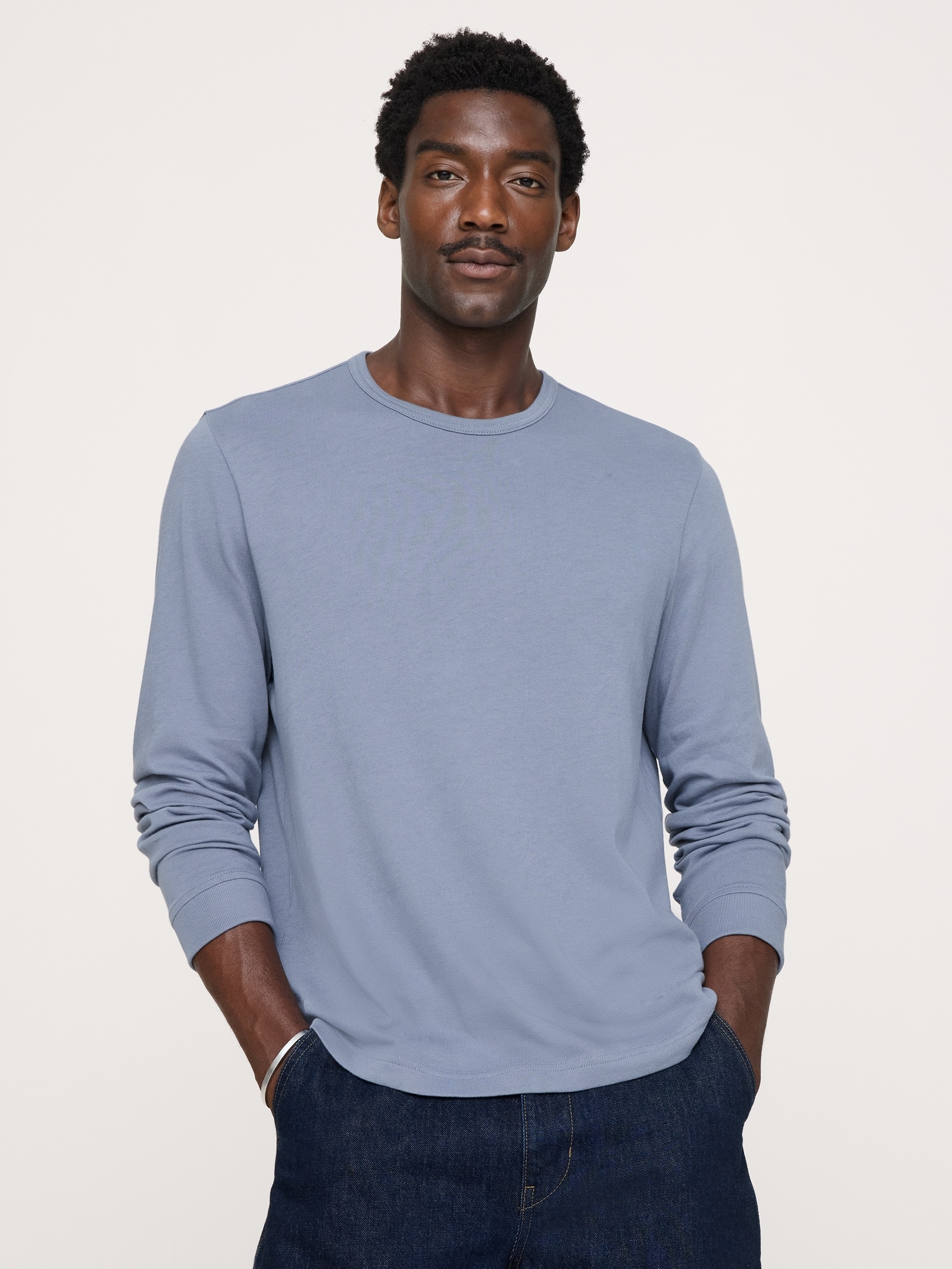 Cotton Jersey Long-Sleeve T-Shirt