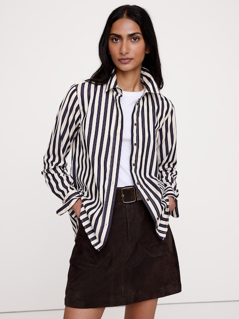 LA CHEMISE DE TOUS LES JOURS EN POPELINE DE COTON