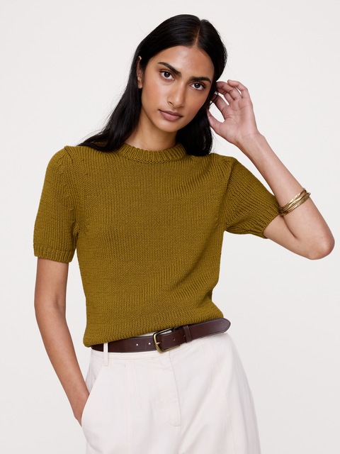 T-SHIRT CHANDAIL EN COTON ÉPAIS