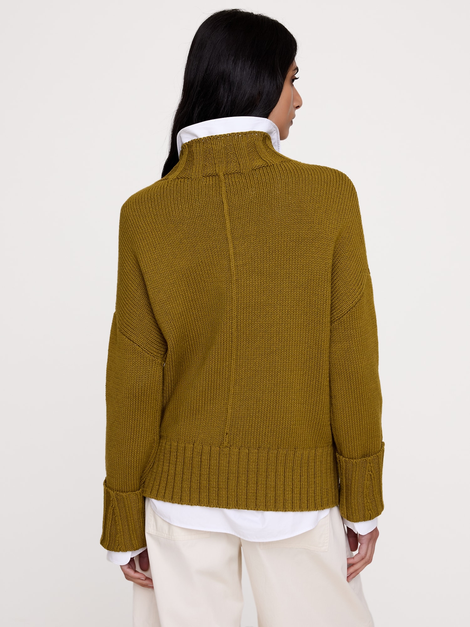 Oversized Chunky Cotton Tunic Sweater