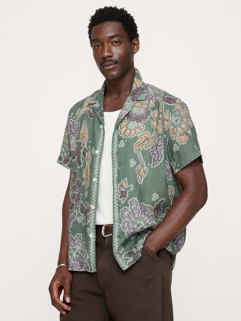 CHEMISE DE VACANCES COUPE STANDARD EN LIN