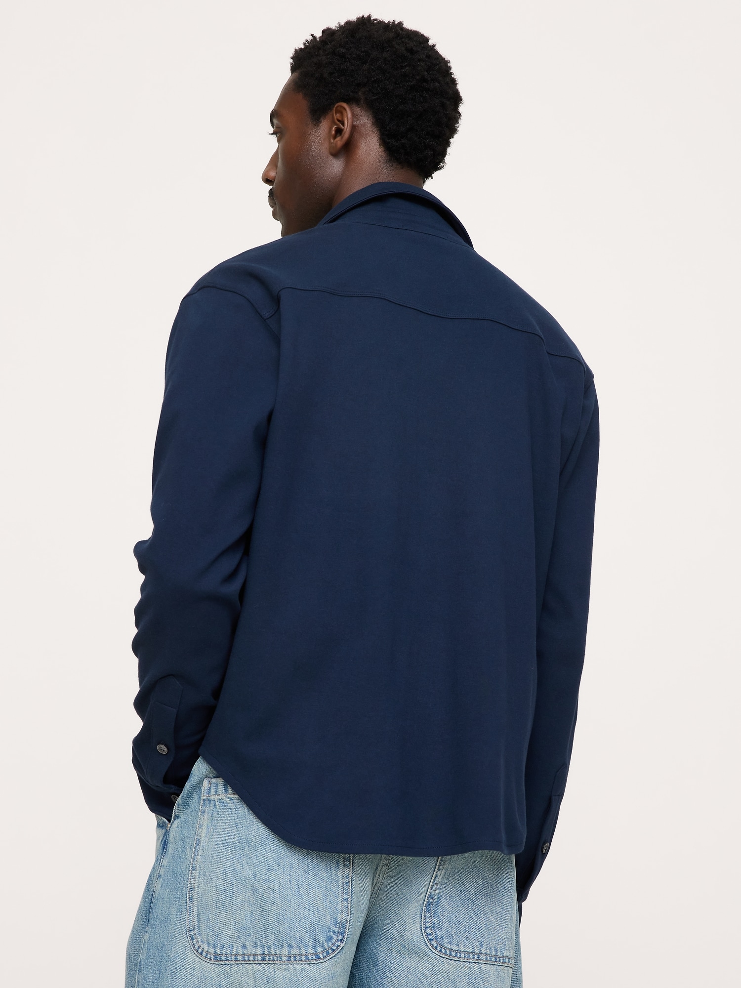 Luxury-Touch Button-Down Shirt