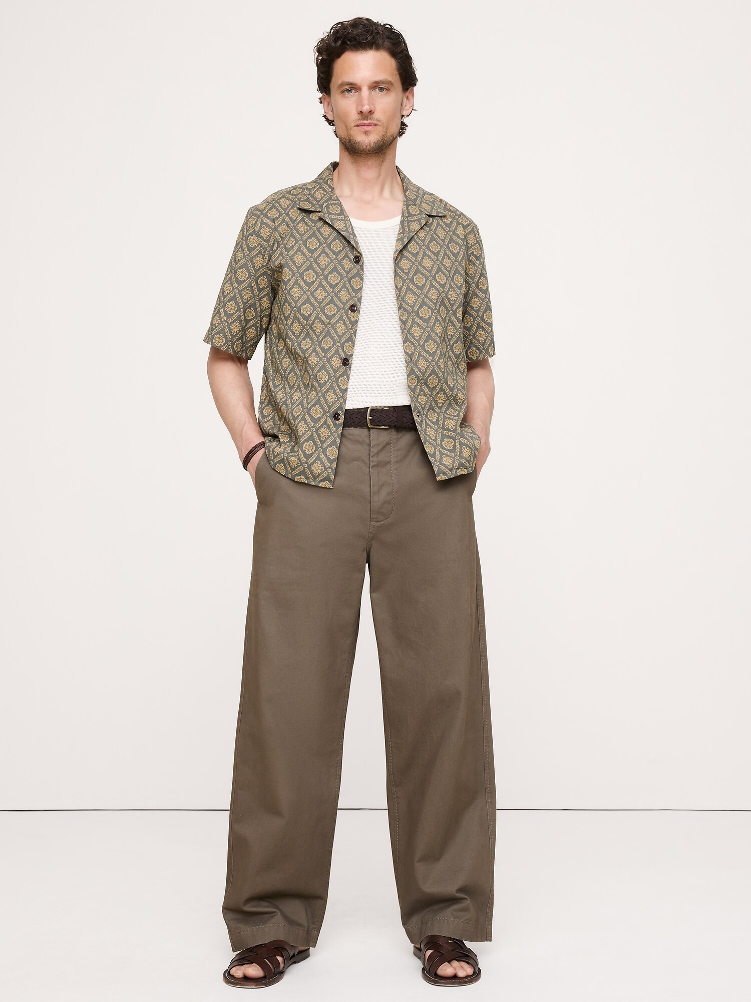Image number 3 showing, Relaxed-Fit Cotton Poplin Resort Shirt
