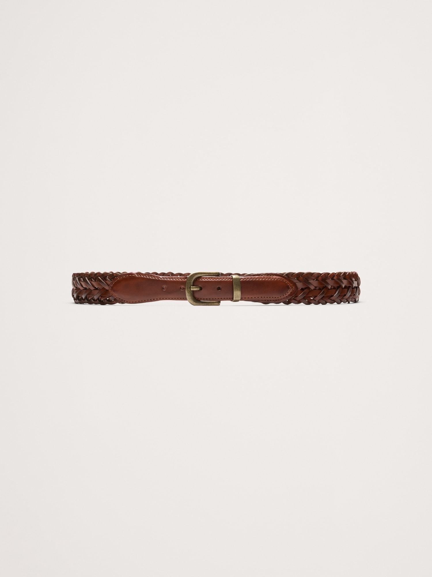 Image number 1 showing, Vintage Woven Leather Belt
