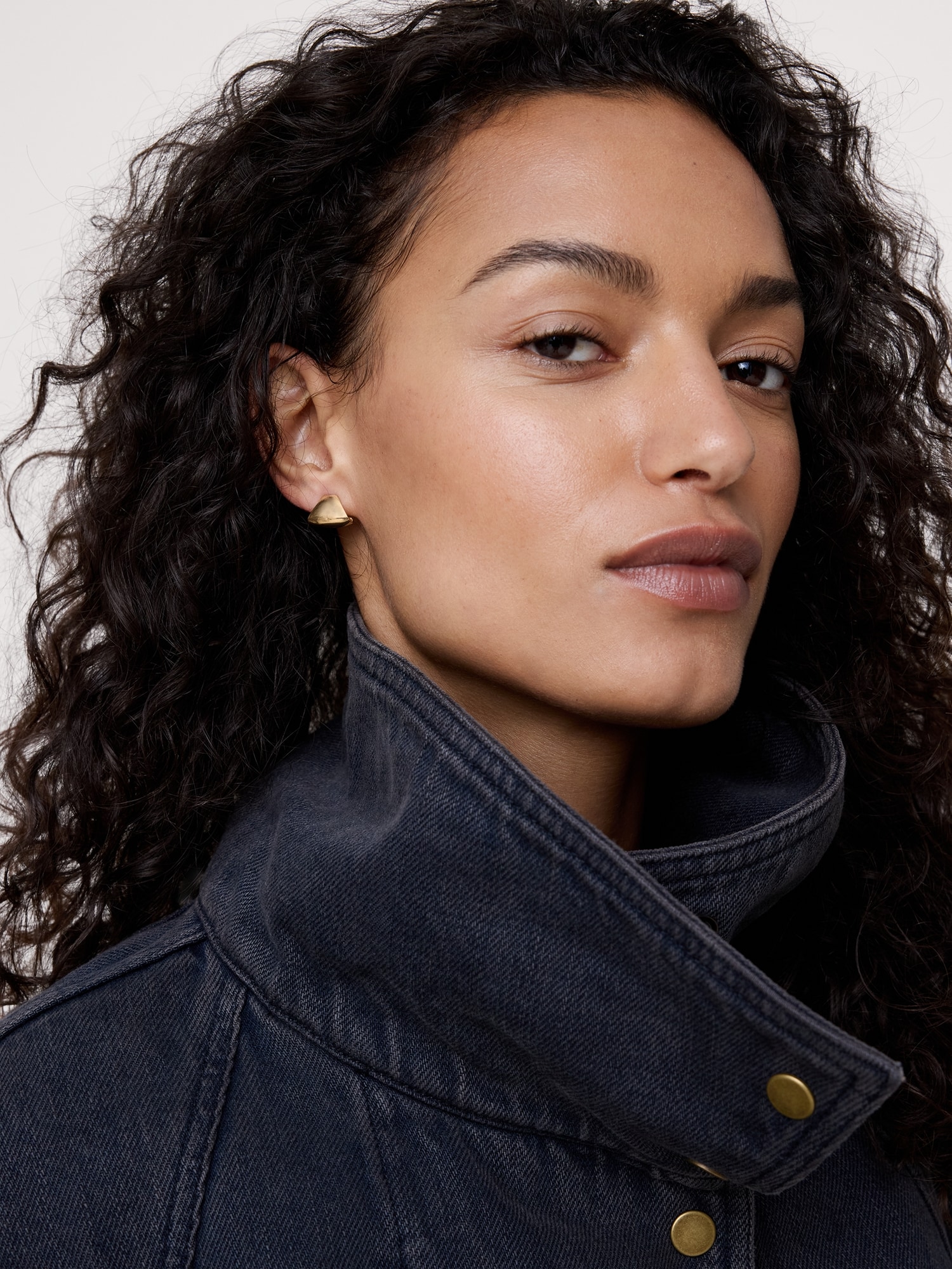 Triangular Half-Hoop Earrings