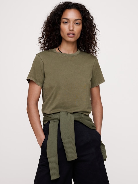 T-SHIRT RAS DU COU EN COTON RÉTRO