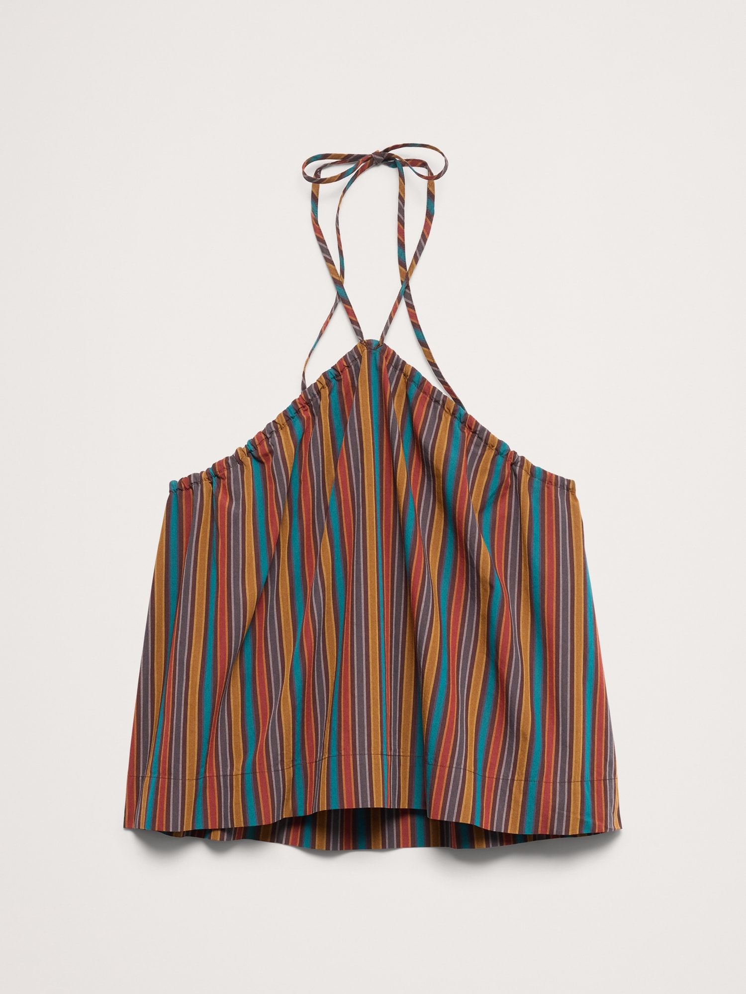 Image number 4 showing, Cotton Poplin Halter Top