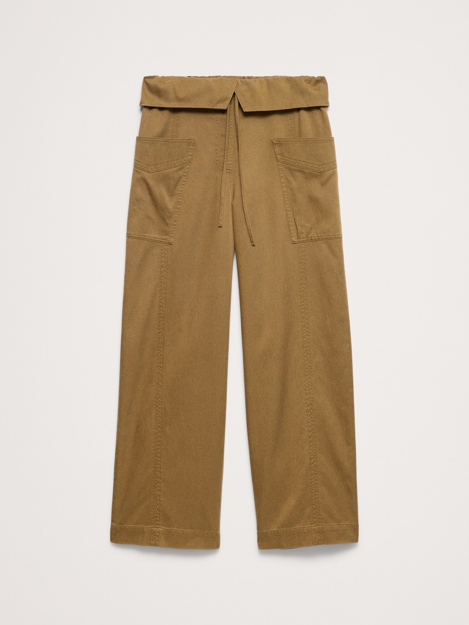 L'image numéro 5 présente Pantalon de pêcheur droit à taille haute