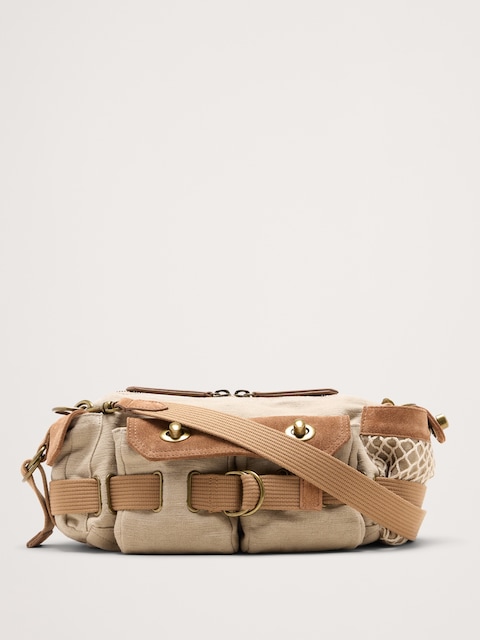 SAC À BANDOULIÈRE EXPLORATEUR EN TOILE