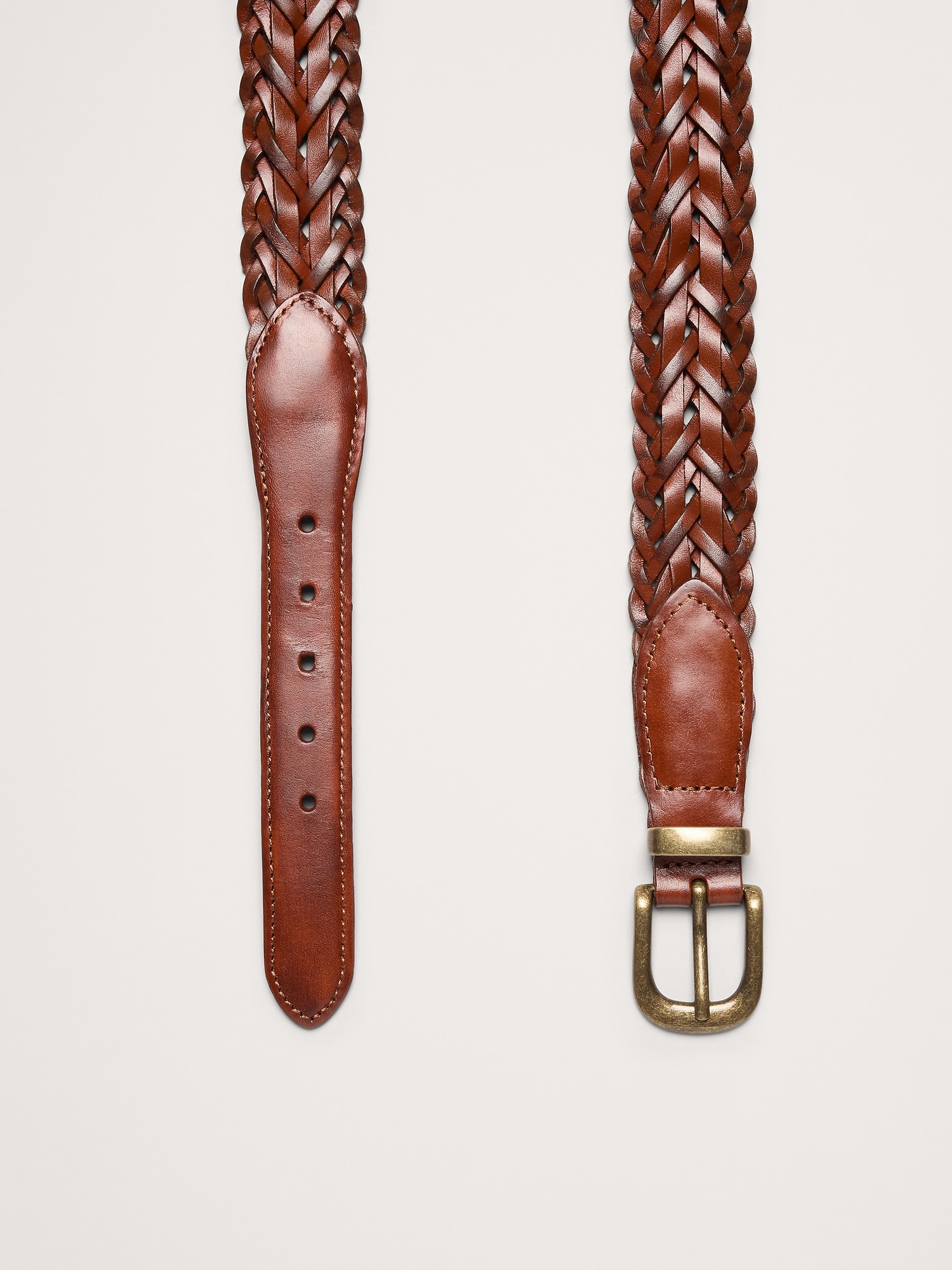 Image number 3 showing, Vintage Woven Leather Belt