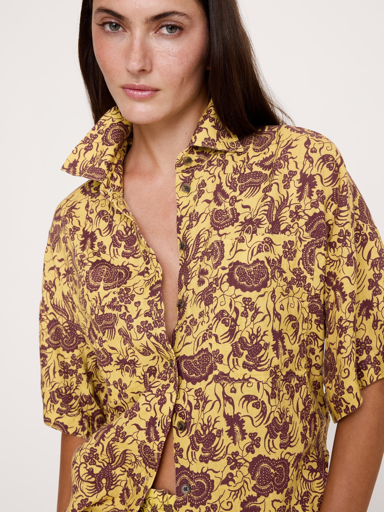 Image number 4 showing, Linen Short-Sleeve Shirt