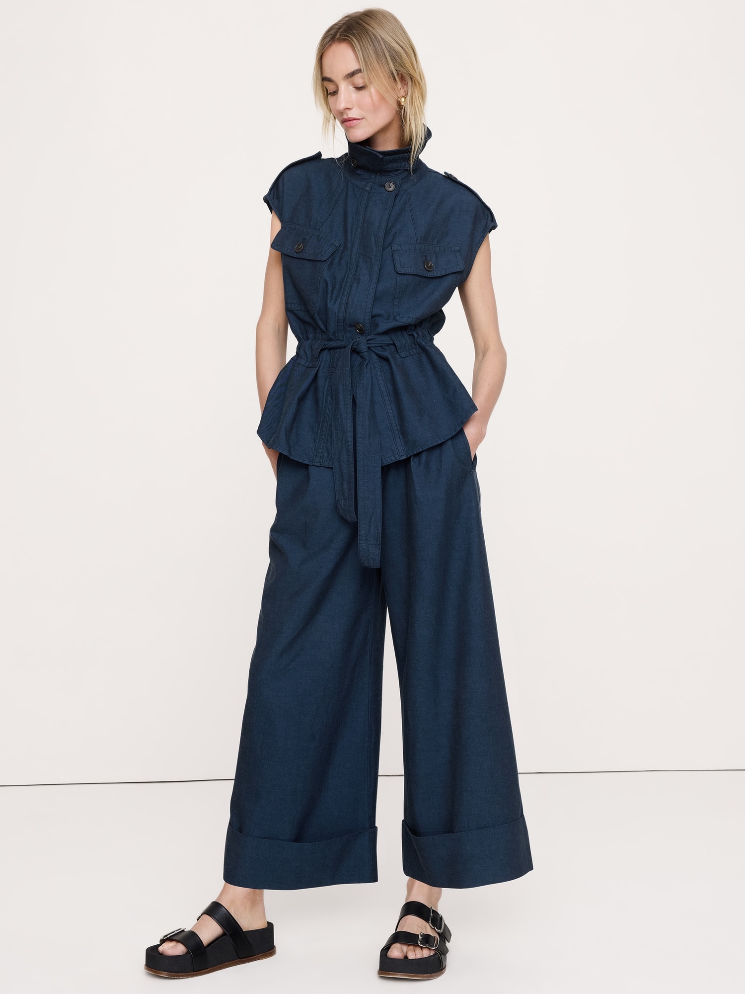 Image number 6 showing, TENCEL™-Cotton-Linen Utility Vest