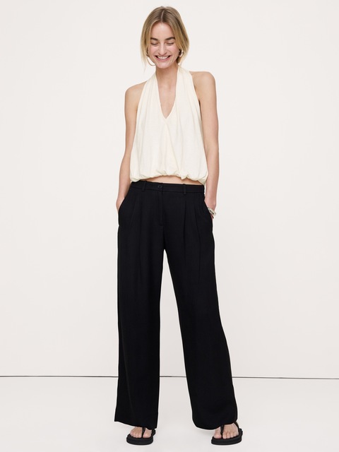 CAMISOLE BAIN DE SOLEIL À OURLET BALLON EN COTON FLAMMÉ