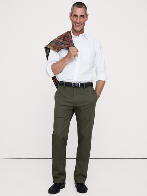CHINO ÉTROIT EN TISSU ITALIEN EXTENSIBLE
