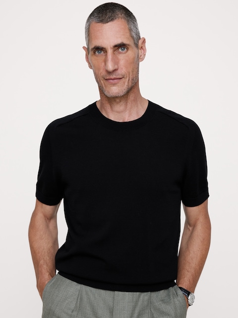 T-SHIRT EN TRICOT DE COTON