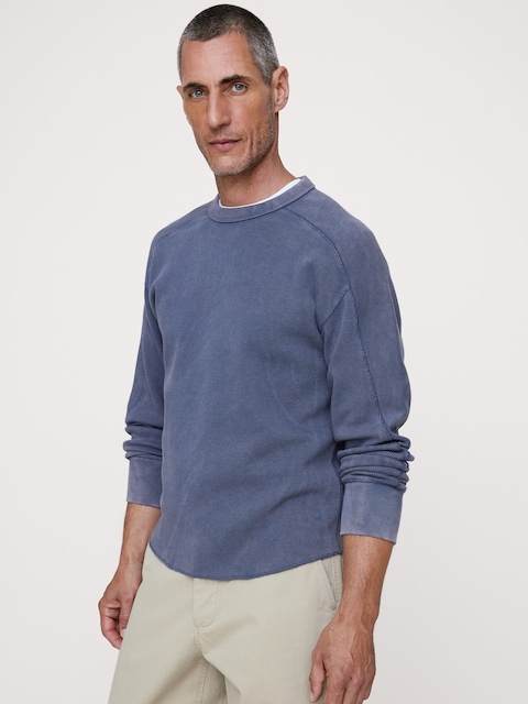 Cotton Waffle-Knit T-Shirt