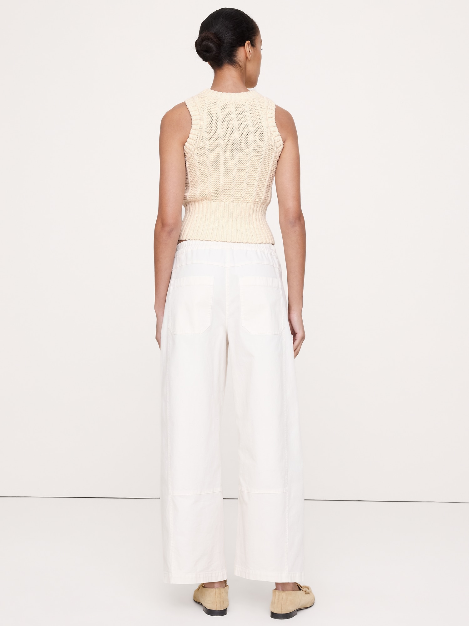 L'image numéro 2 présente Camisole en tricot de coton épais