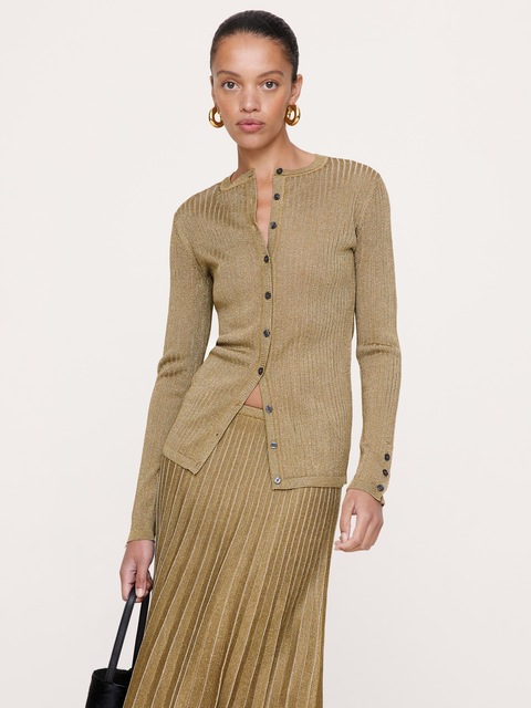 CARDIGAN EN TRICOT MÉTALLISÉ