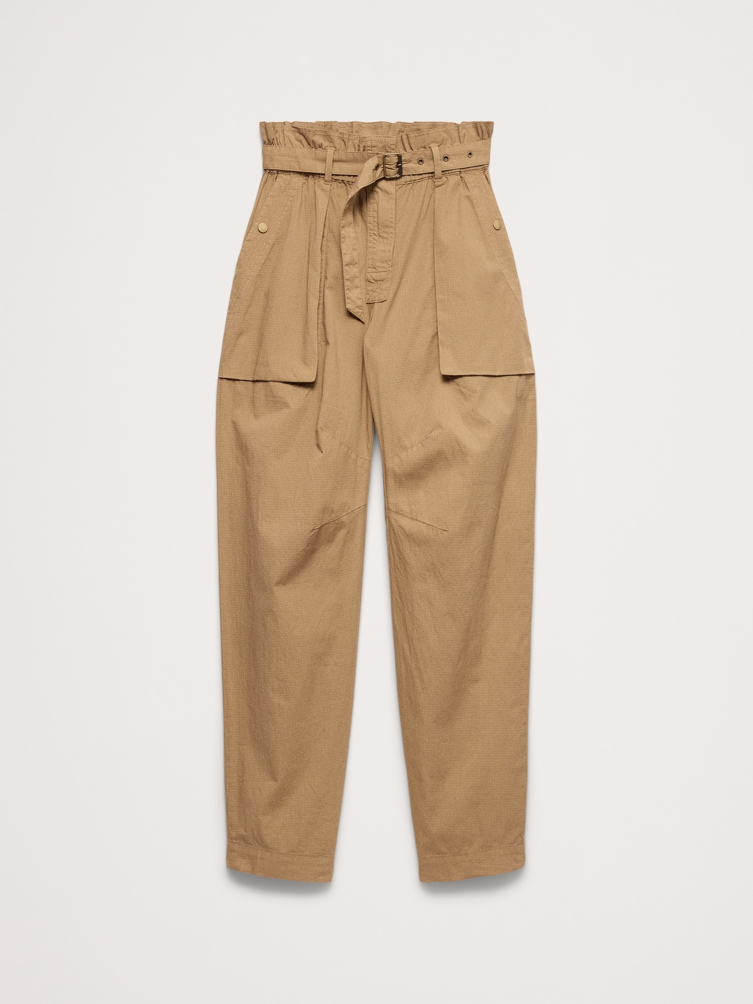 L'image numéro 7 présente Pantalon à taille froncée en coton indéchirable