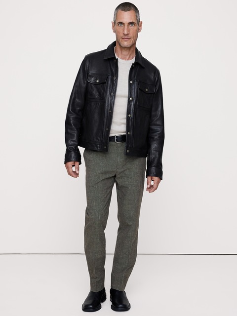 PANTALON HABILLÉ INFROISSABLE À COUPE ÉTROITE
