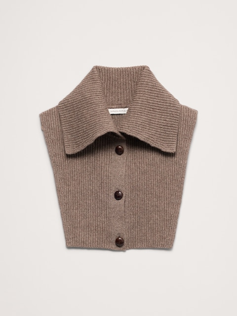 PLASTRON DE CHEMISIER EN LAINE ET COTON
