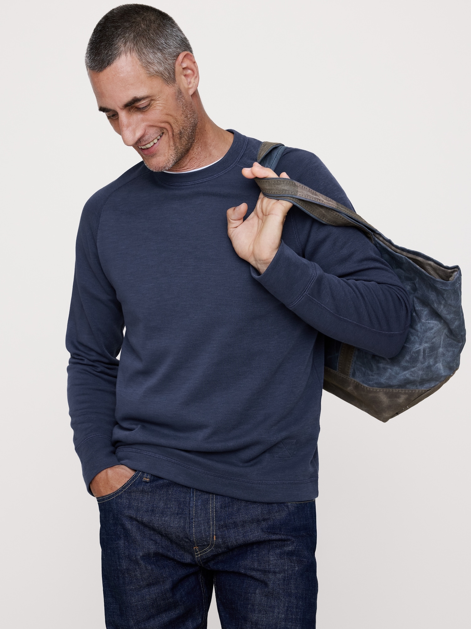 Slub Double-Knit Crew-Neck T-Shirt