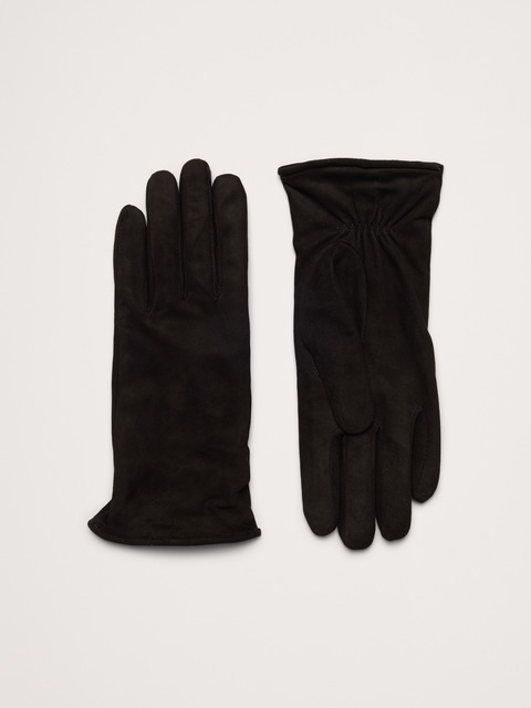 GANTS EN SUÈDE ITALIEN DOUBLÉS DE CACHEMIRE