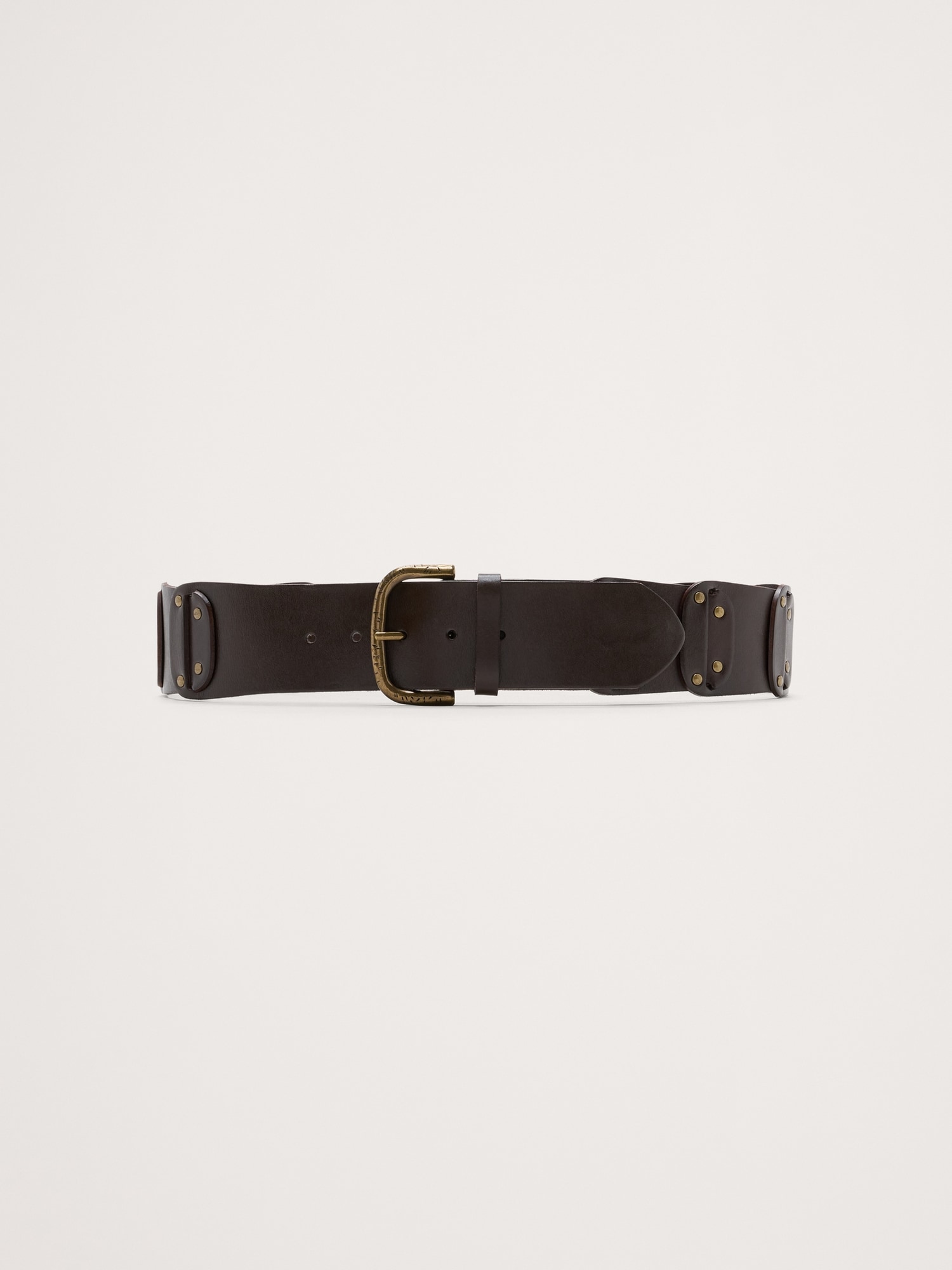 Leather Studded Belt