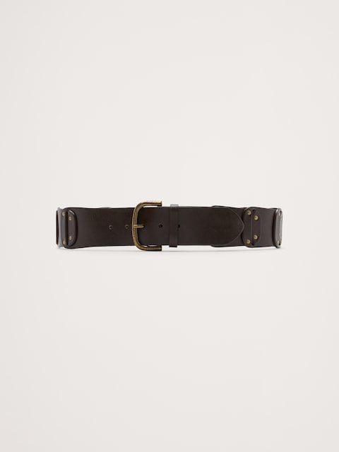 CEINTURE CLOUTÉE EN CUIR