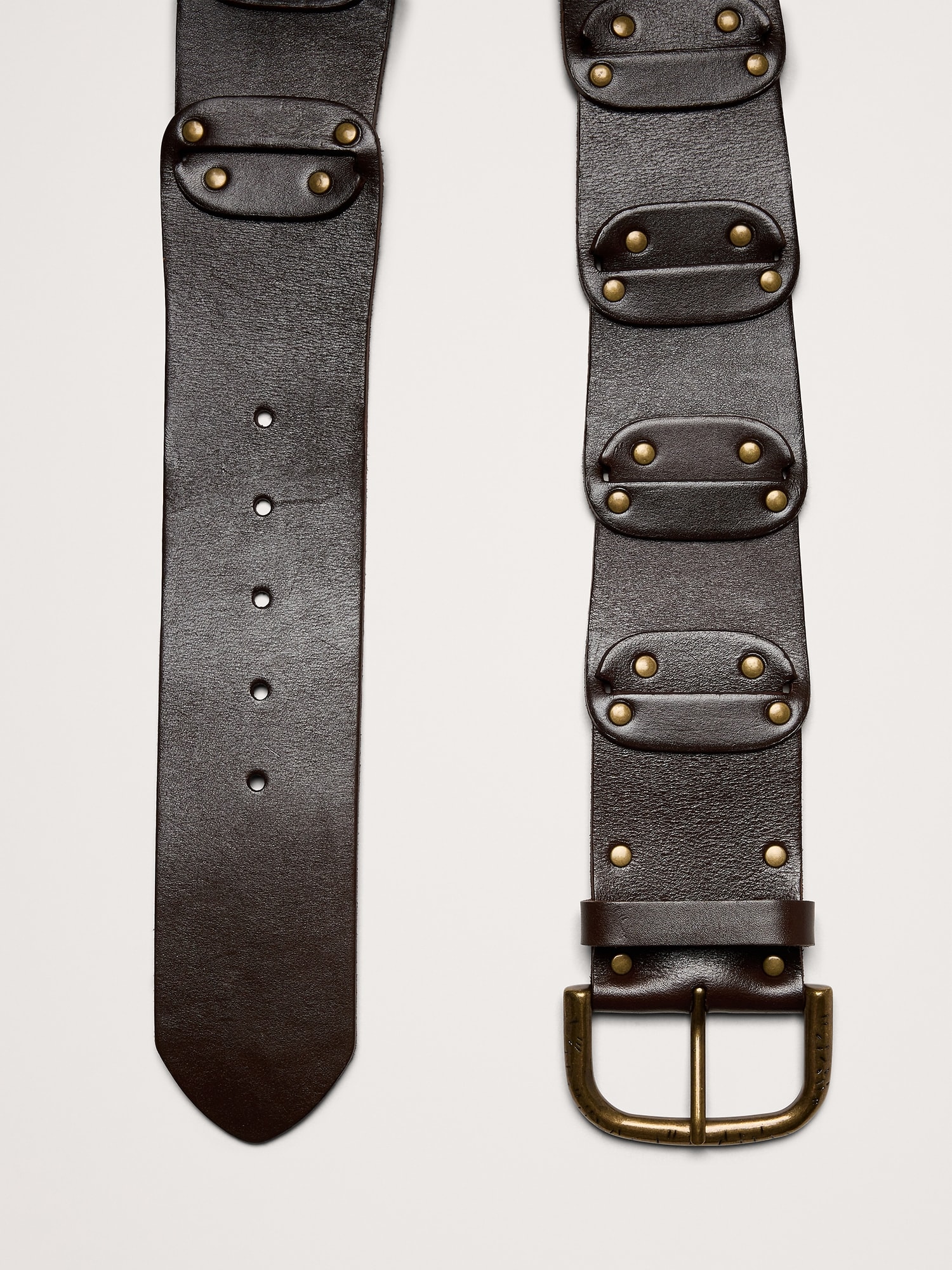 Leather Studded Belt