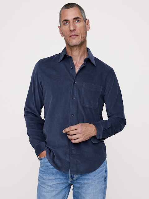 CHEMISE STANDARD EN VELOURS CÔTELÉ LÉGER