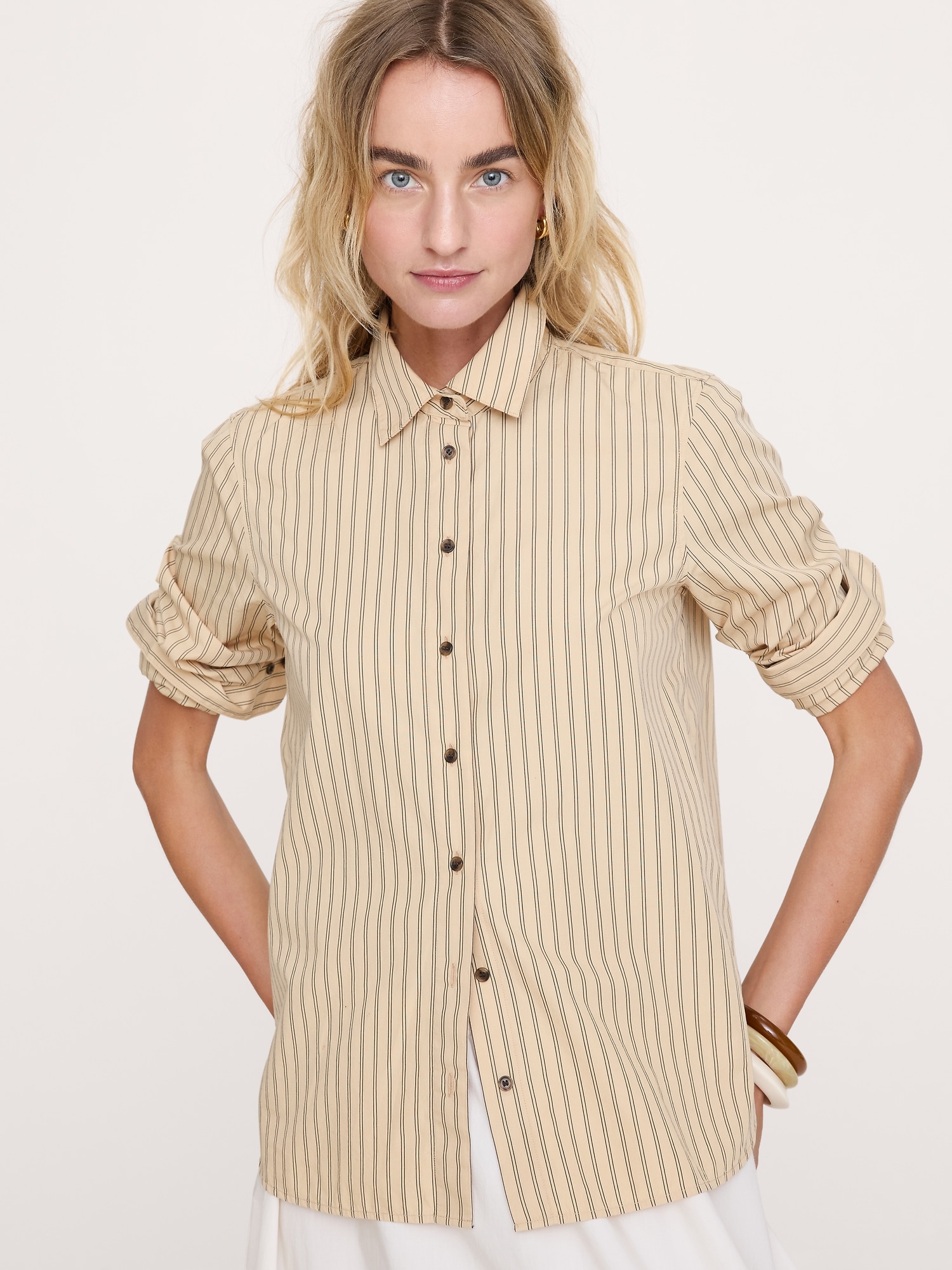 L'image numéro 3 présente La chemise de tous les jours en popeline de coton