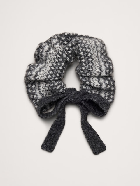 CHOUCHOU EN TRICOT ITALIEN À MOTIF JACQUARD