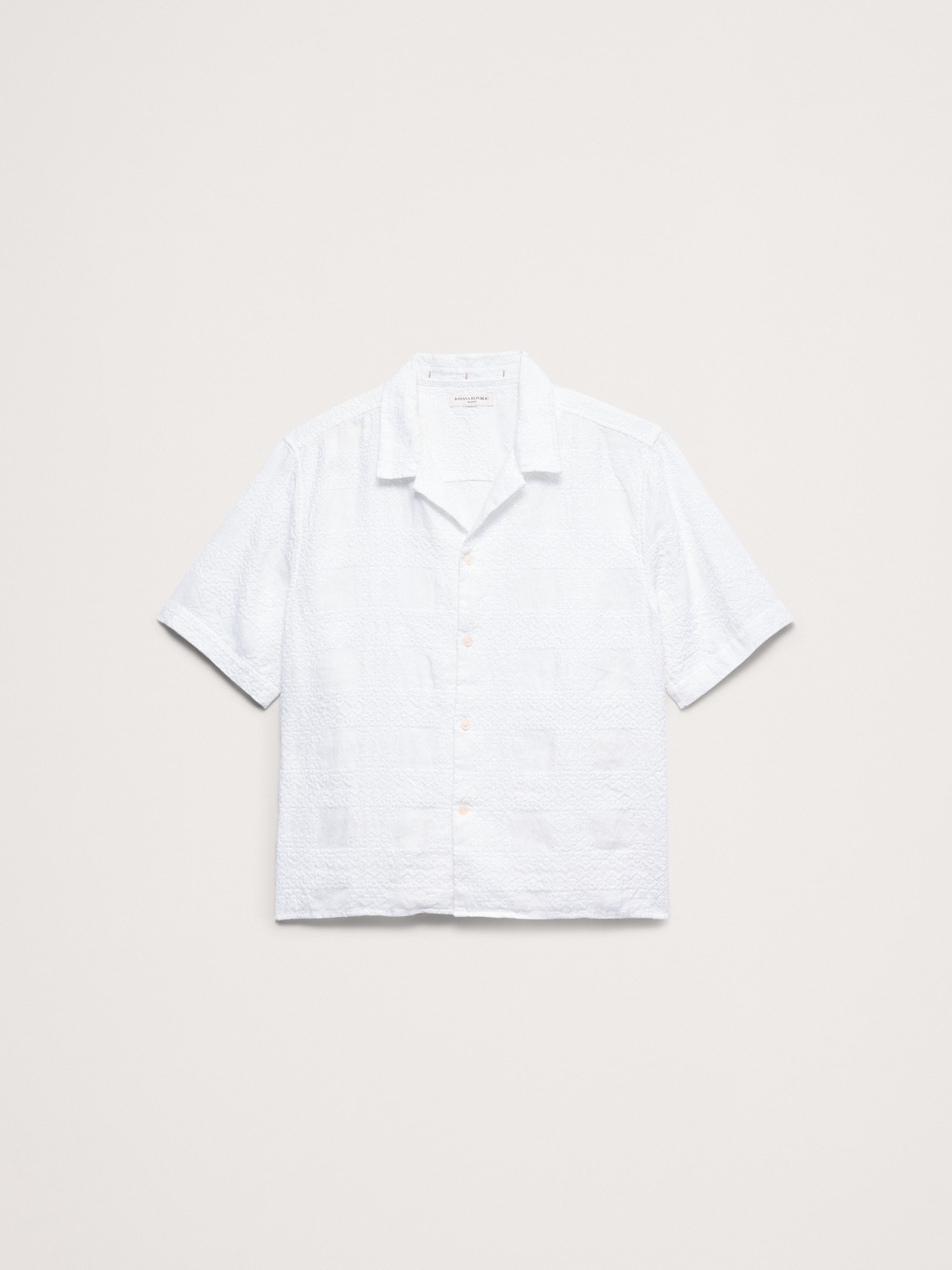 Image number 3 showing, Relaxed-Fit Embroidered Linen Resort Shirt