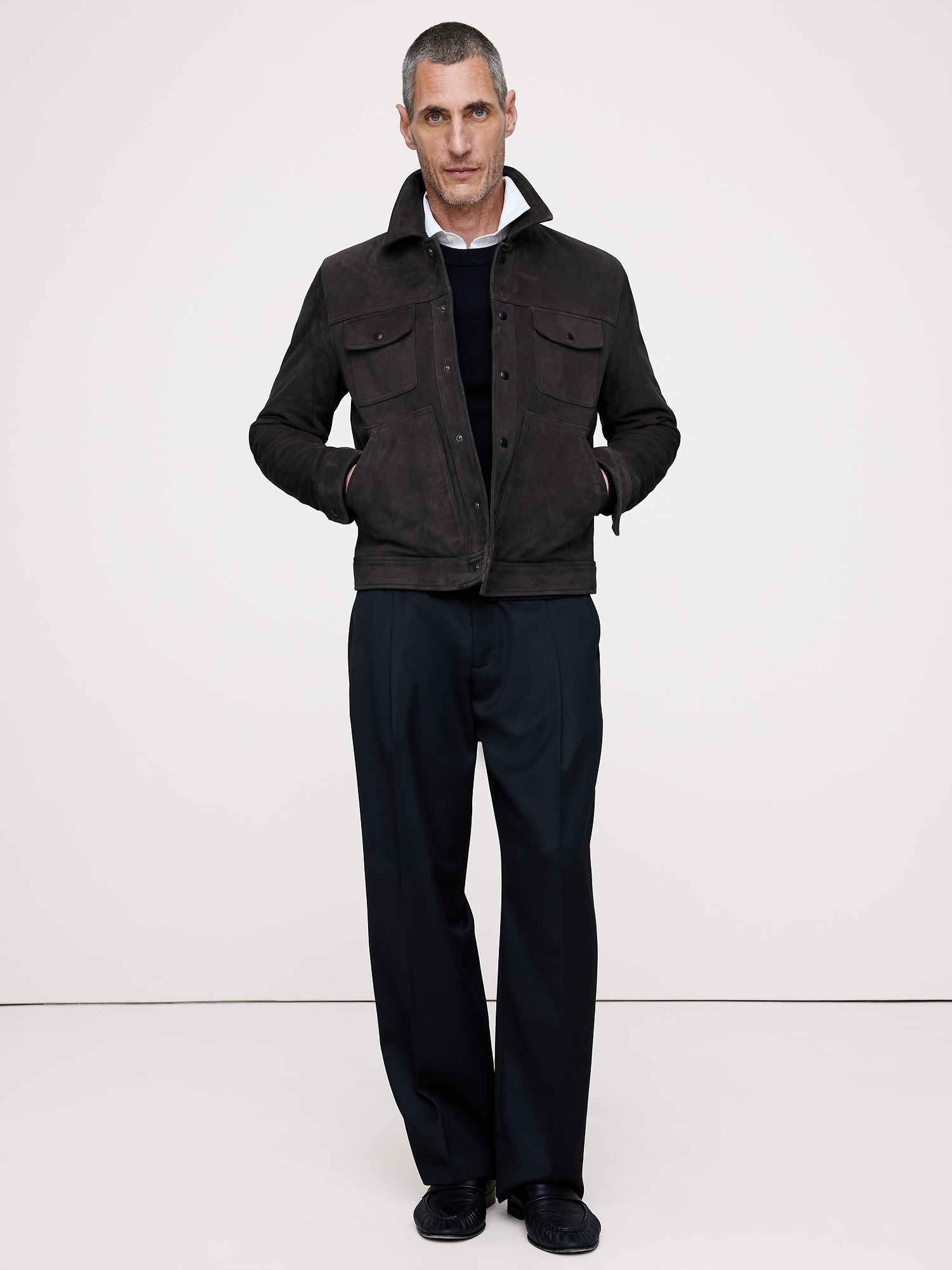 L'image numéro 6 présente Veste de camionneur en suède