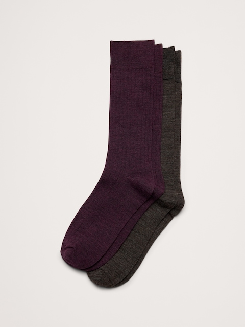 Breathe Merino-Blend Socks 2-Pack