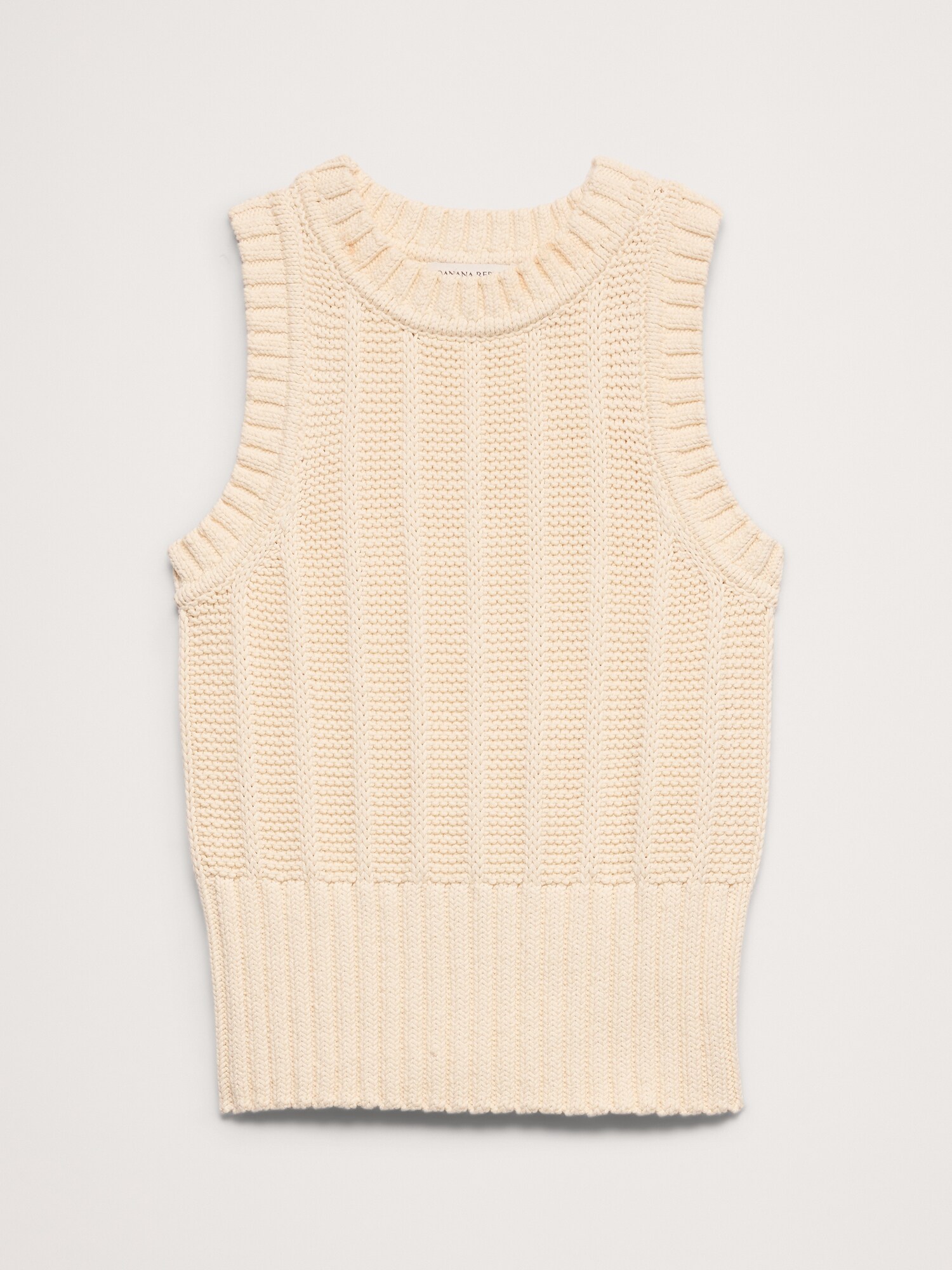 L'image numéro 4 présente Camisole en tricot de coton épais