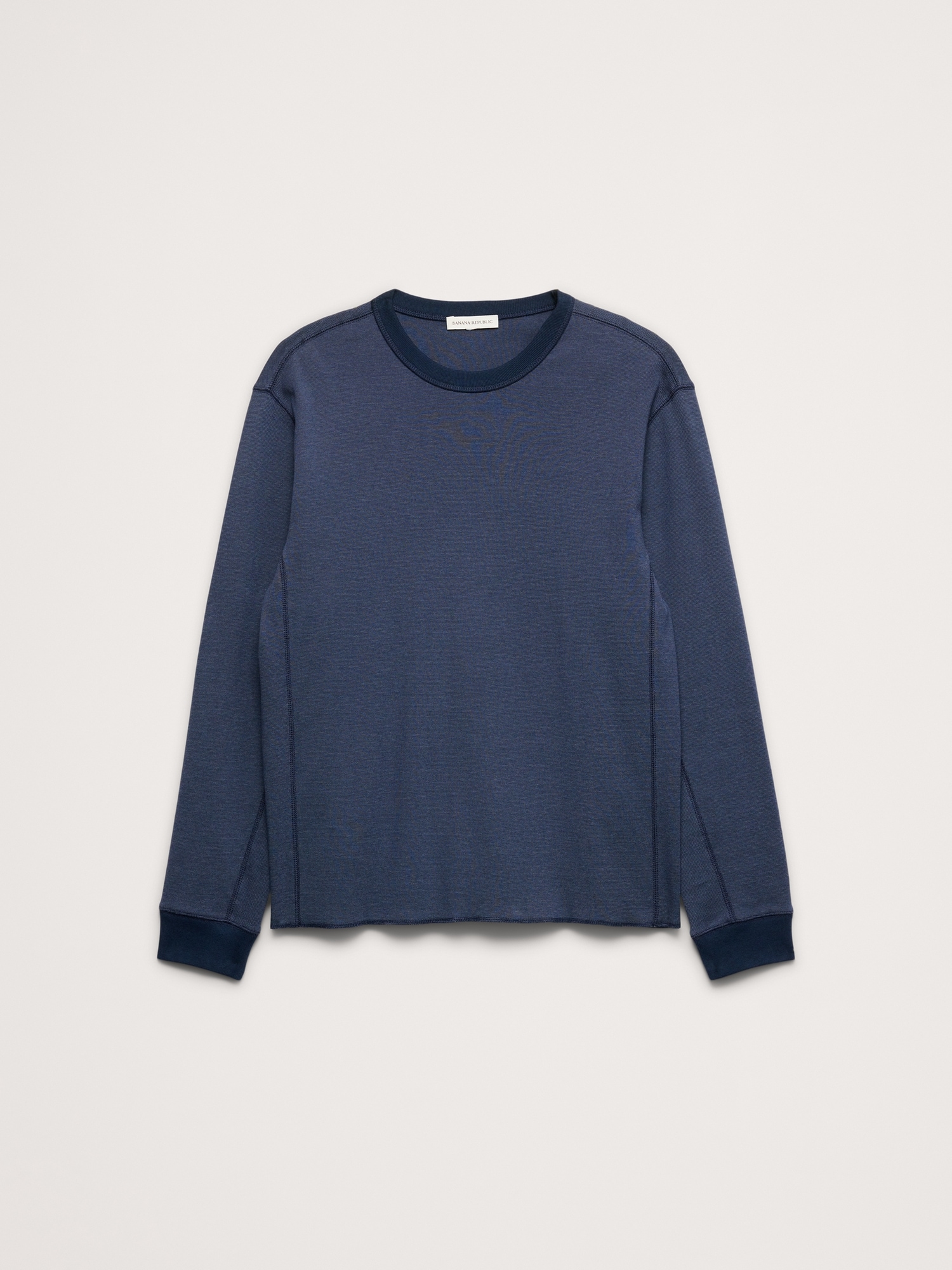 Ribbed Cotton Long-Sleeve T-Shirt