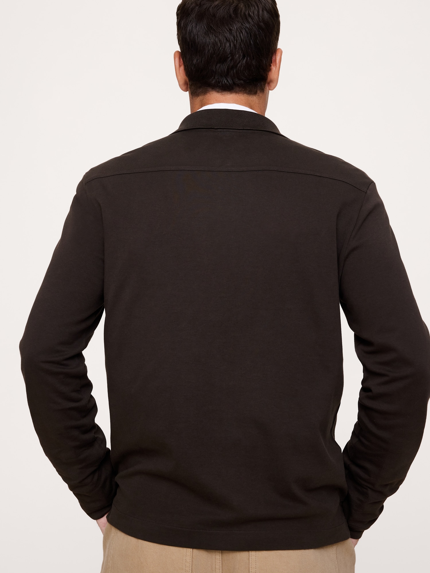 Luxury-Touch Quarter-Zip Polo