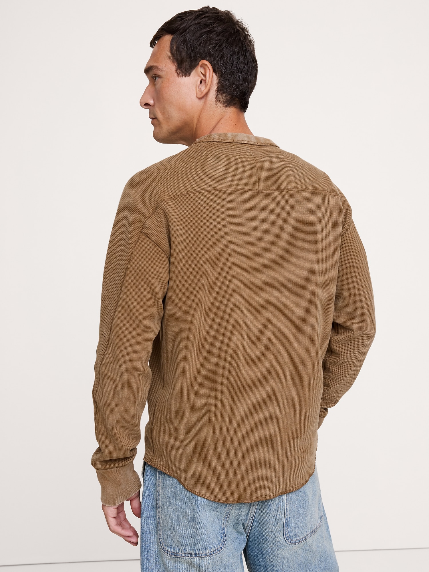 Cotton Waffle-Knit T-Shirt