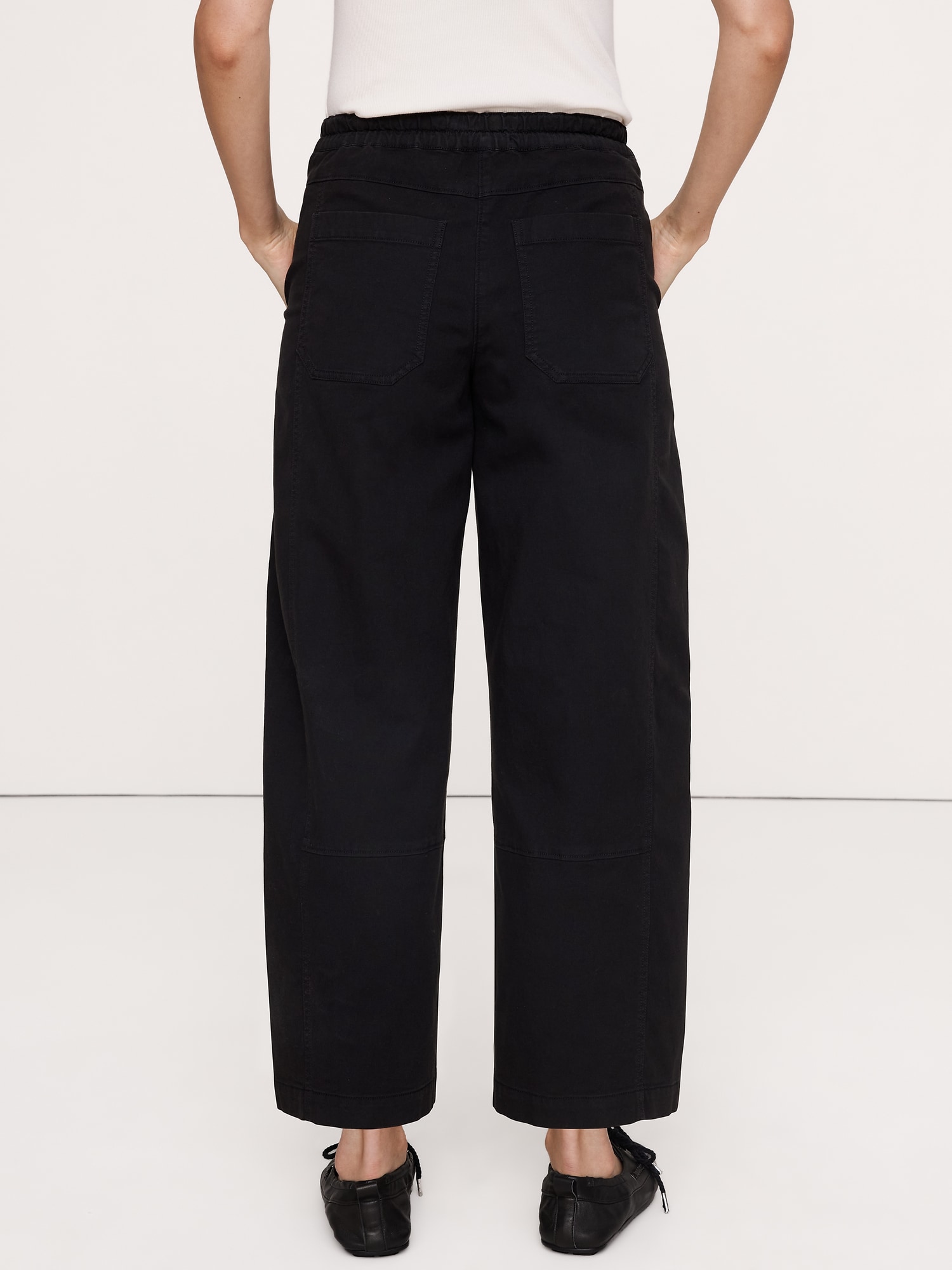 Image number 2 showing, Mid-Rise Relaxed Painter Pull-On Pant