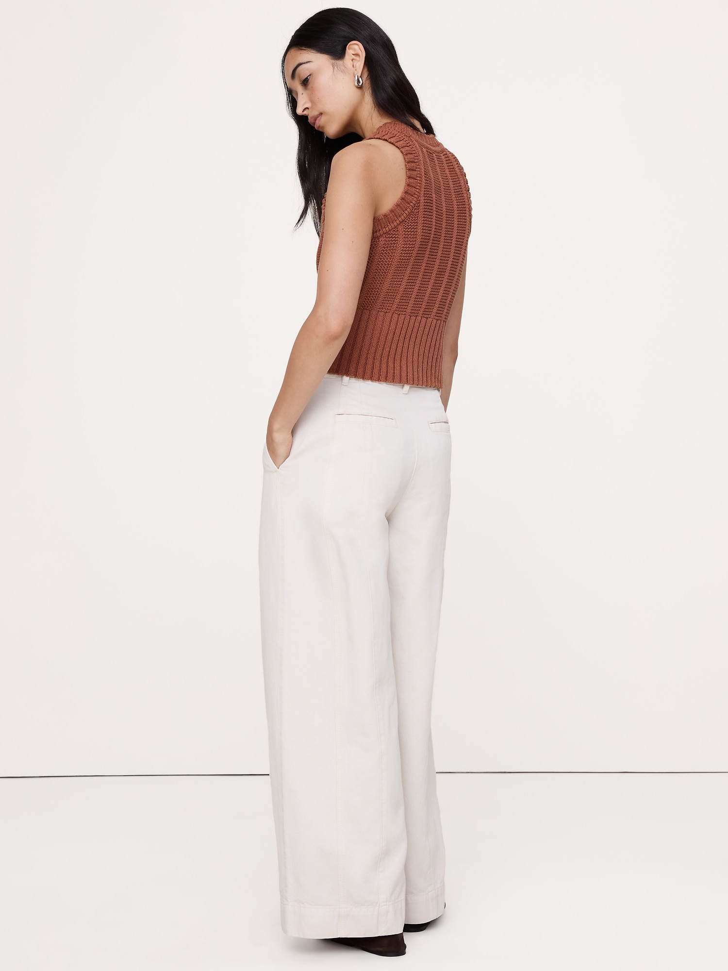 Image number 2 showing, High-Rise Wide-Leg Utility Pant