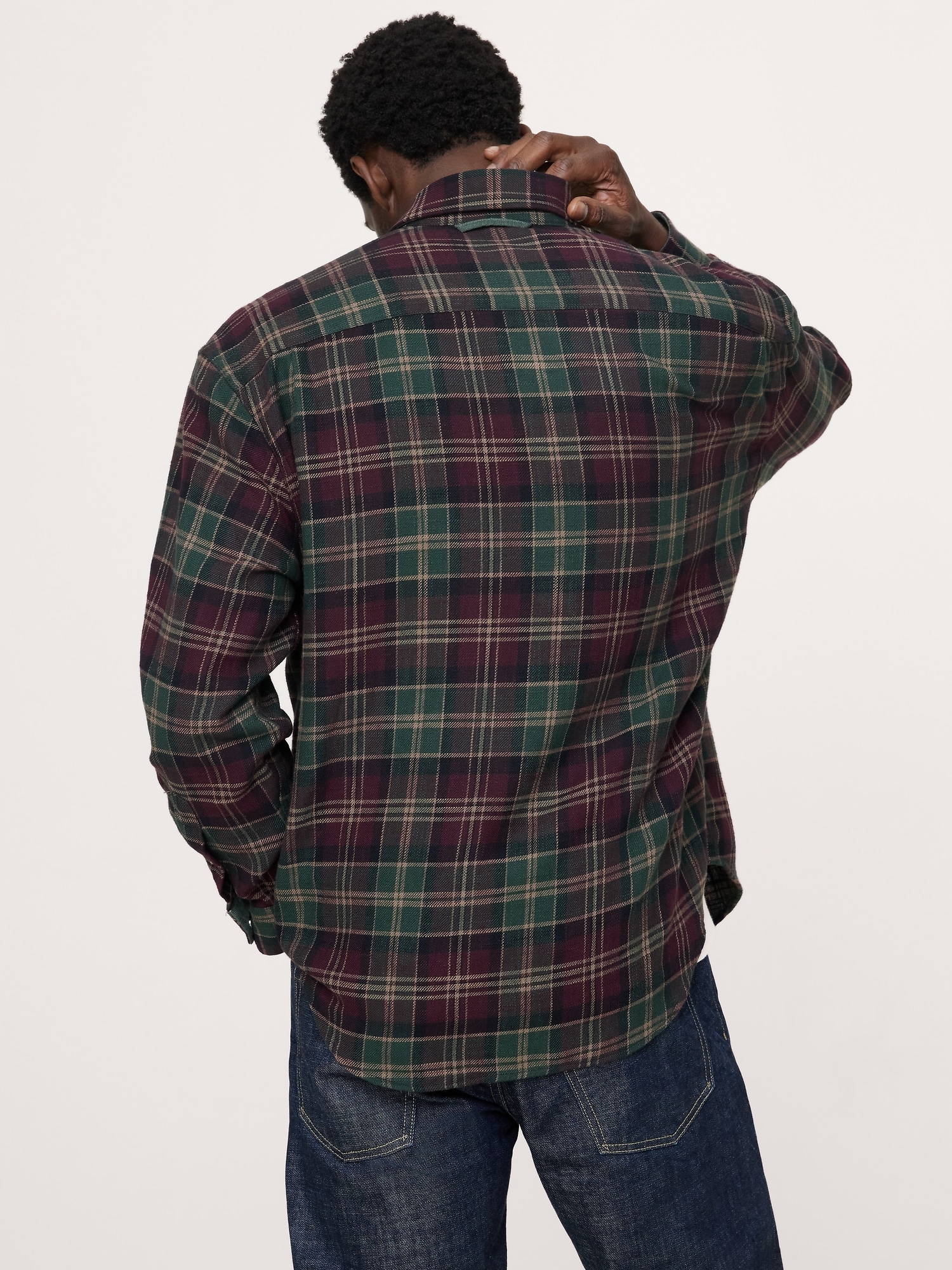 Relaxed-Fit Flannel Utility Shirt